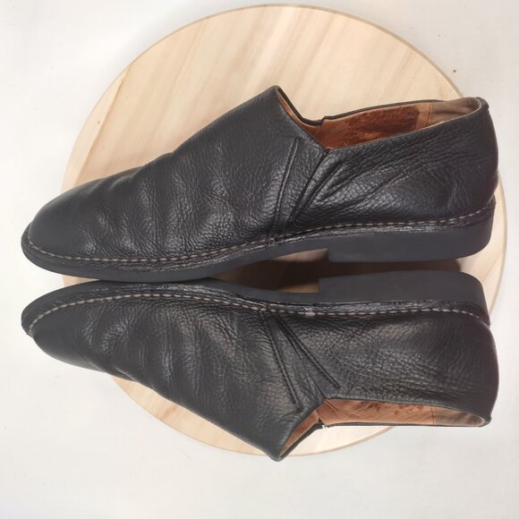 Hush Puppies Black Pebble Leather Slip-on Comfort Loafers Men US 13M - Picture 10 of 14